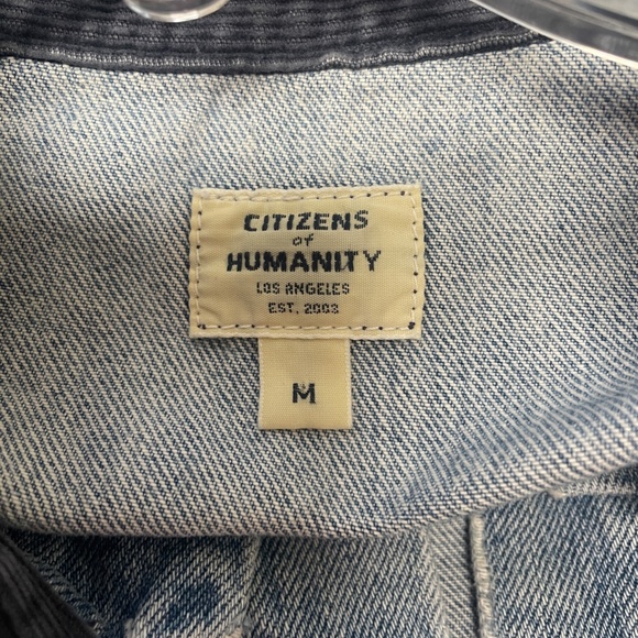 Citizens of Humanity Nica Slim Patchwork Distressed Jean Denim Jacket - Picture 6 of 13